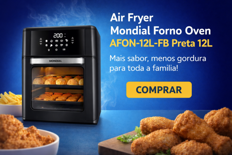 Air Fryer Mondial Forno Oven Afon 12l Fb Preta 12l